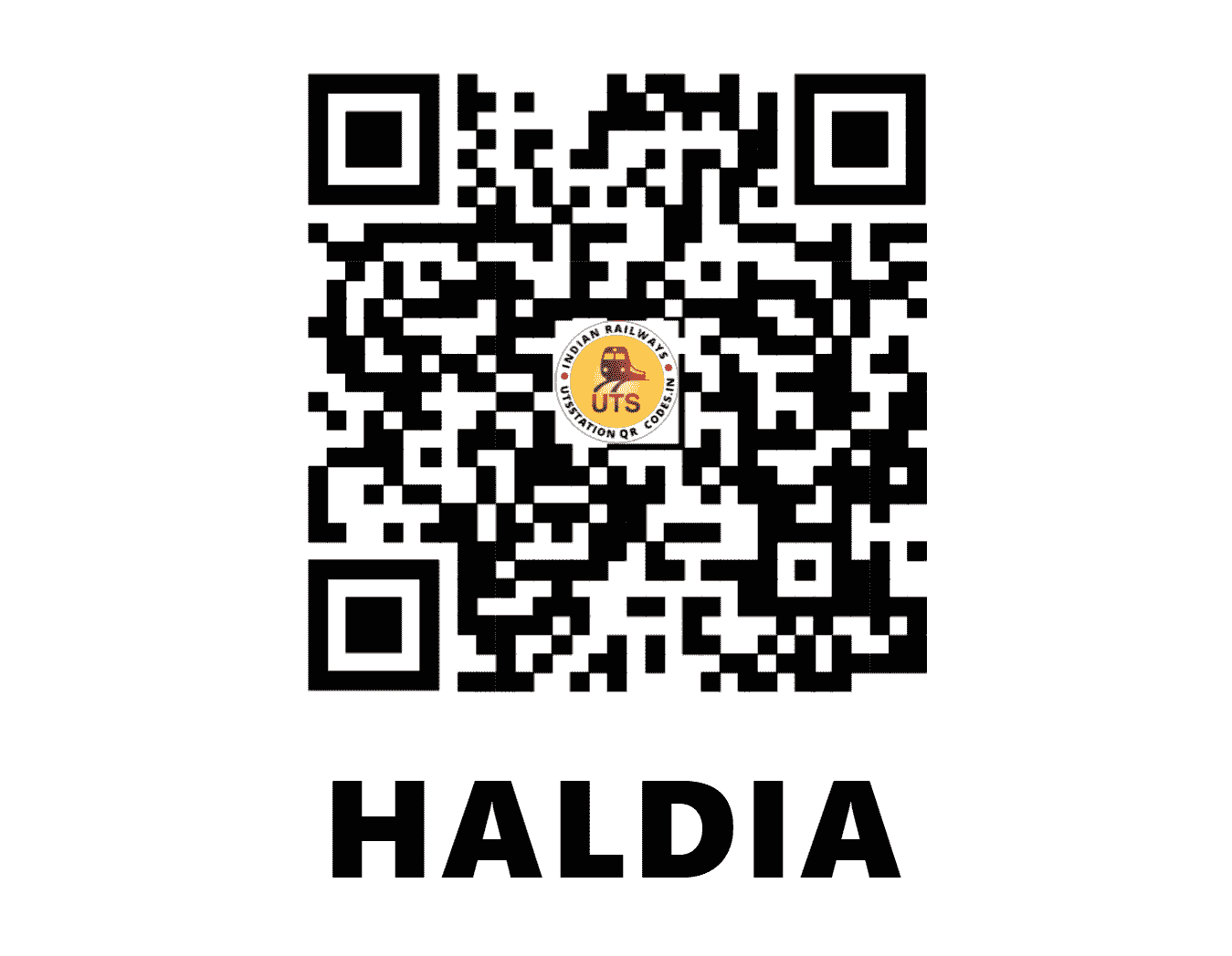 UTS QR Code for HALDIA - HLZ (SE - WEST BENGAL)